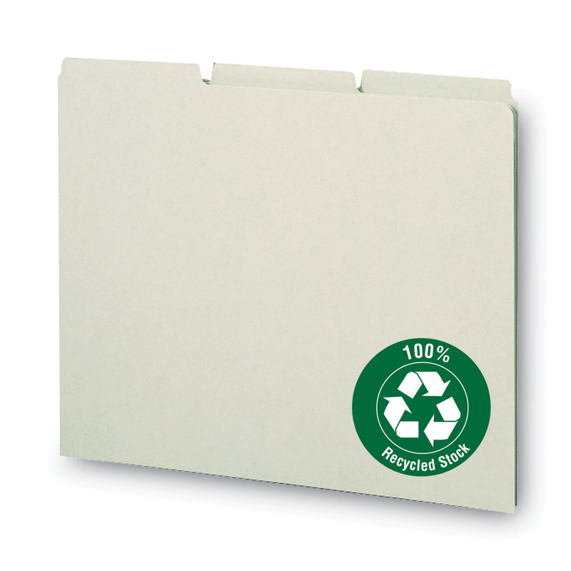 Smead® Recycled Blank Top Tab File Guides Manila File Guides