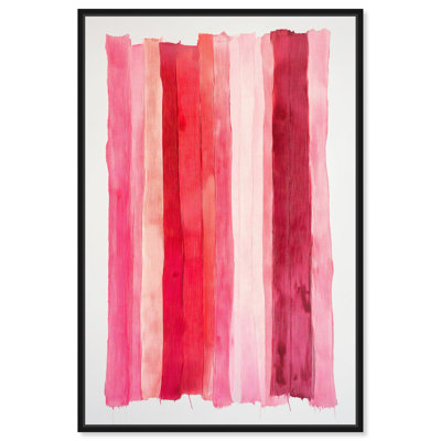 Sanguine Lines Canvas Trend Pink Wall Art by Wrought Studio™