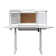 K314 Corner Electric Height Adjustable Standing and Drawer