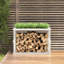 108cm W Solid Wood Log Rack-303882473