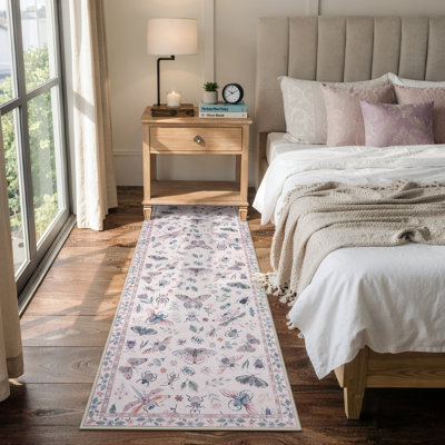 Goldene Animal & Insect Machine Washable Area Rugs with Non-Slip Backing for Living Room, Dining Room, Bedroom