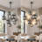 23.6" Modern Silver Bubble Molecular Chandelier