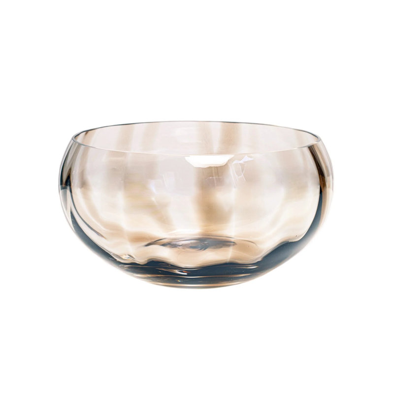 Bolla Glass Decorative Bowl, Tortoise