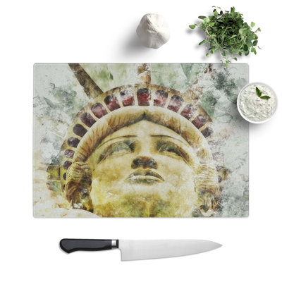 The Statue of Liberty Vol.3 Watercolour Chopping Board