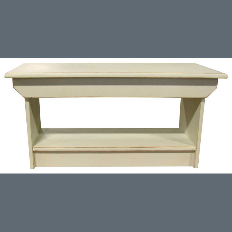 Brexlyn Solid Wood Single Coffee Table, Old Cream