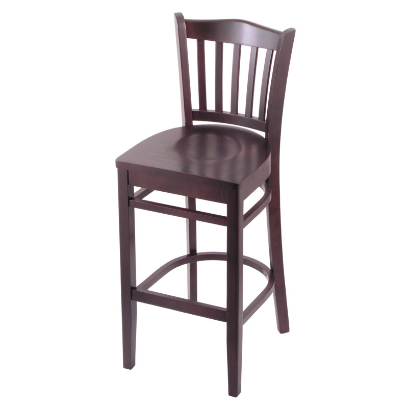 25" Bar Stool, Dark Cherry
