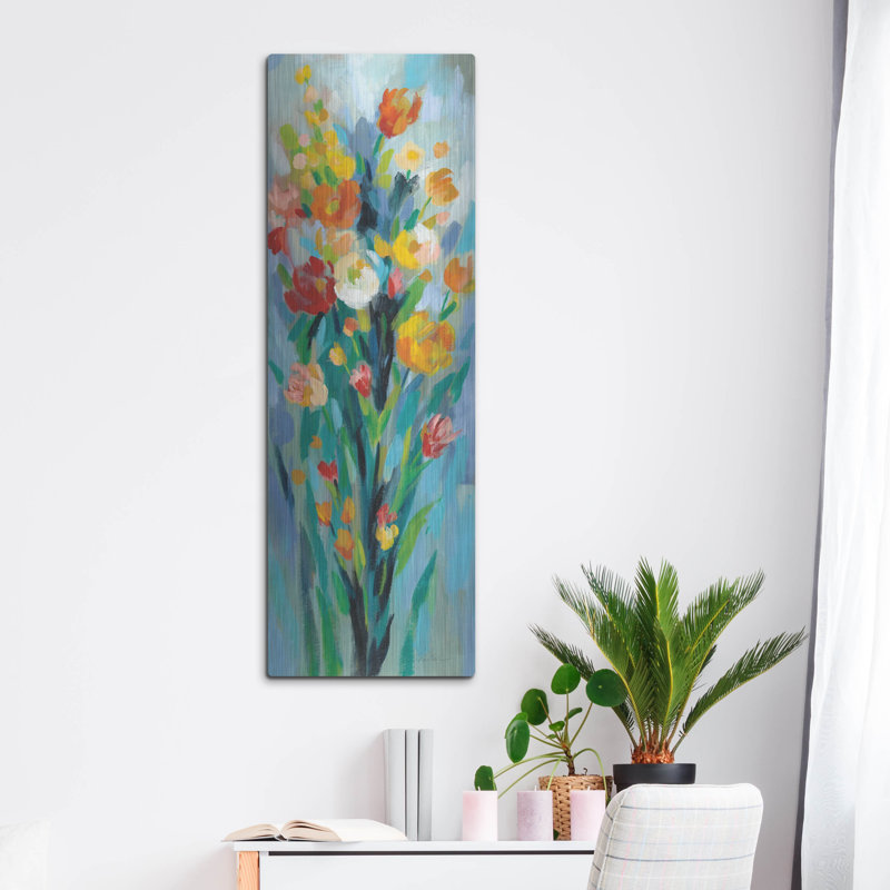 «Tall Bright Flowers II» par Silvia Vassileva, H 48 po x l 16 po