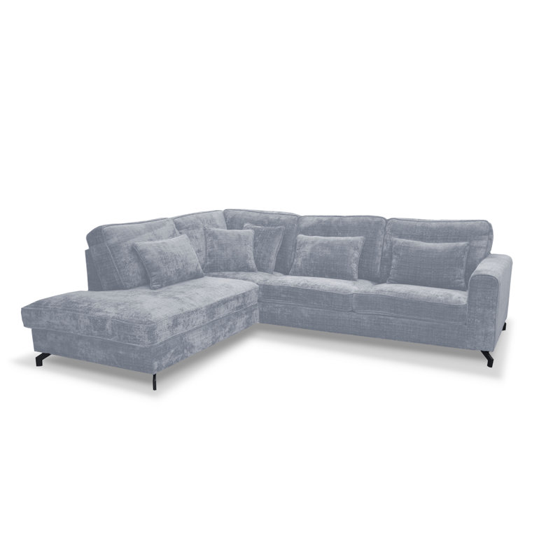 5 Seater Sofa & Chaise, Left Hand Facing, Light Blue