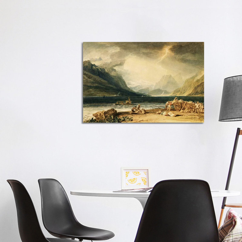 The Lake Of Thun, Switzerland, C.1802-10 by J.M.W. Turner - Wrapped Canvas Painting, 66.04cm H x 101.6cm W x 1.91cm D