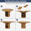 Extendable Round Dining Table-892530309