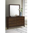 Commode 6 tiroirs avec miroir Bismark