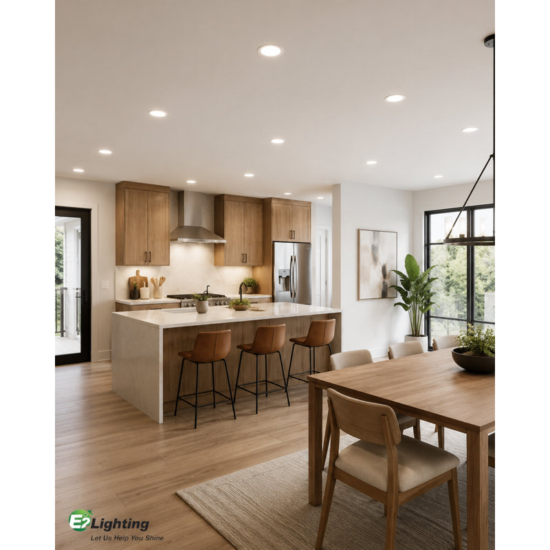 E2 LIGHTING Slim LED Downlight | 6" | 16W | Dimmable | 3CCT Tunable 3000K 4000K 5000K