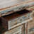 Almudena Reclaimed Wood 6 Drawers 1 Shelf and 2 Doors Dark Brown Cabinet