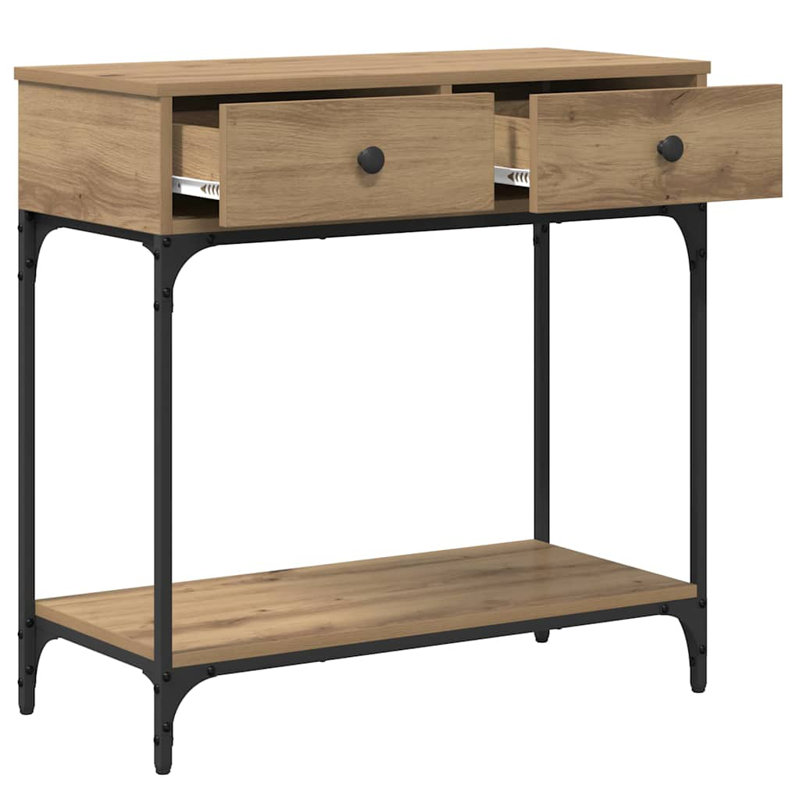 75cm Console Table, Artisan Oak