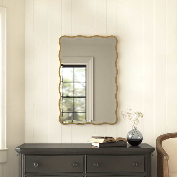 Birch Lane™ Wilmot Wood Scalloped Wall Mirror | Wayfair