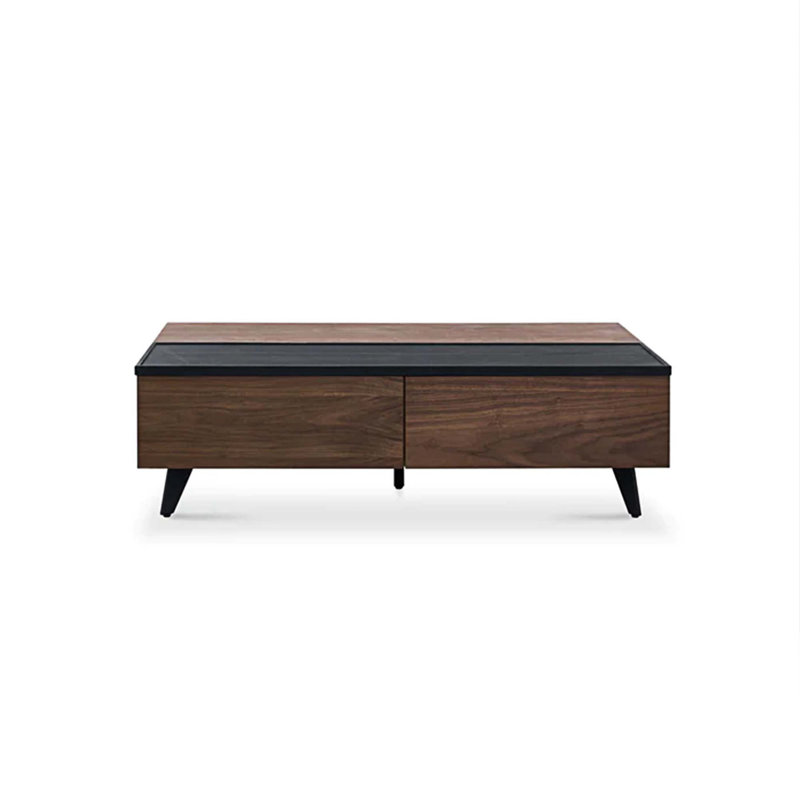 Table basse à 5 pieds avec rangement Hermleigh, H 14,1 po x L 43,3 po x l 27,5 po