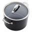 Anolon X Hybrid Nonstick Aluminum Nonstick Cookware Induction Pots And Pans Set, 12 Piece, Dark Gray