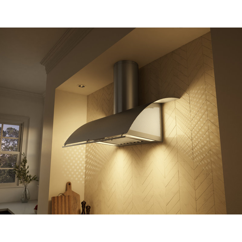 Zephyr Okeanito 36 in. Wall Mount Range Hood with LED Lights, 36", Stainless Steel