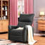 Fauteuil inclinable à bascule pivotant à 270 ° en cuir Pu