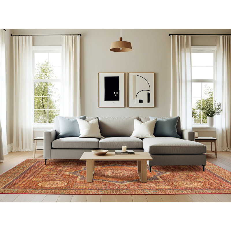Tapis abstrait moderne 1375, Rectangle 6 pi x 9 pi
