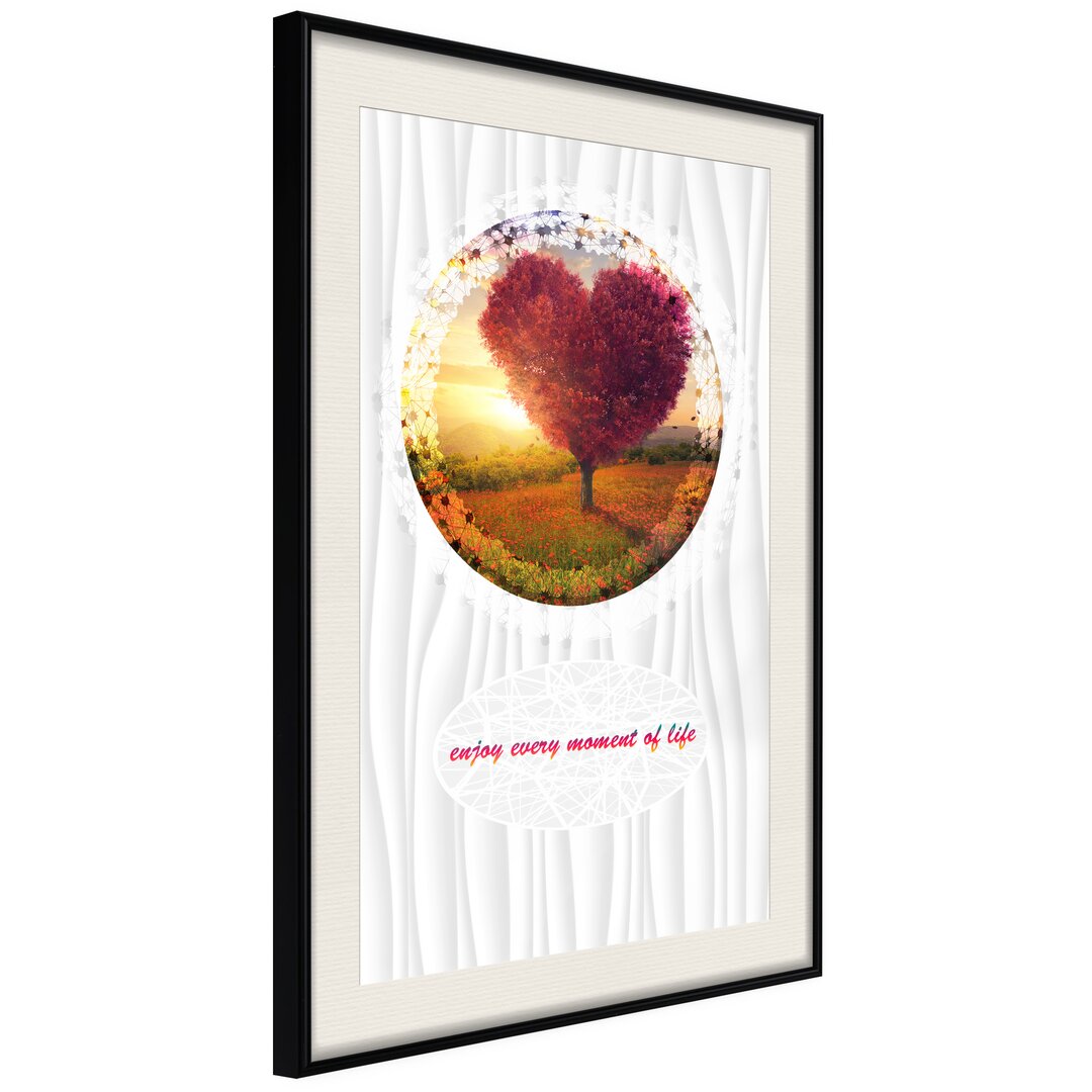 Gerahmtes Poster Heart Tree II