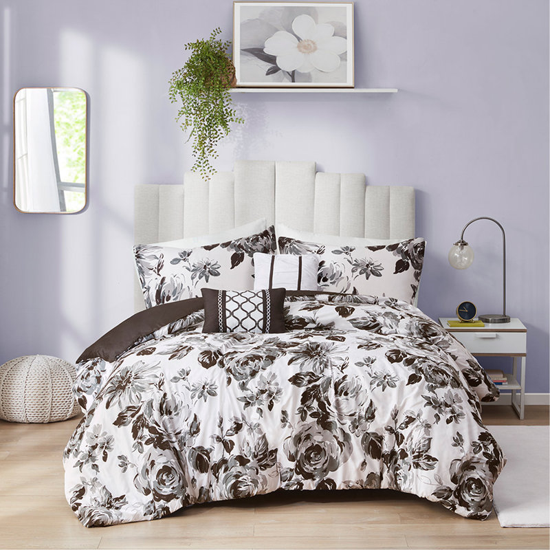 Ensemble de housse de couette pour lit double / grand, Housse de couette double / grand et 4 pièces supp