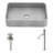 Cadman 21" L x 14" W x 5" H Rectangular Concrete Vessel Bathroom Sink with 12" H Faucet