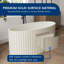 Baignoire autoportante Forma 67 po x 31 po en surface solide