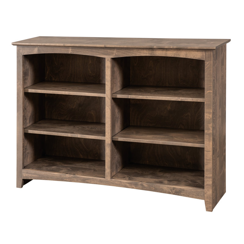 Bibliothèque classique Malani, (3 Shelves) 36"H x 49.75"W x 12.875"D, Bois flotté