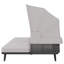 146cm Wide Curved Steel Patio Daybed