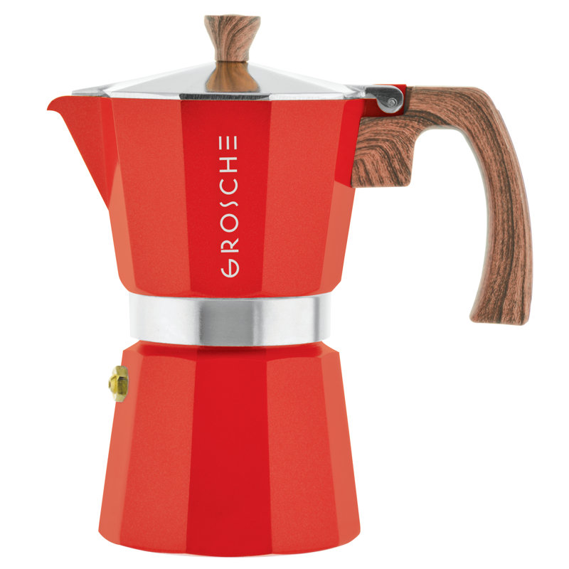 Machine à espresso Grosche Milano, 6 doses, Rouge