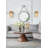 29.5" Round Mirror with Black Framed