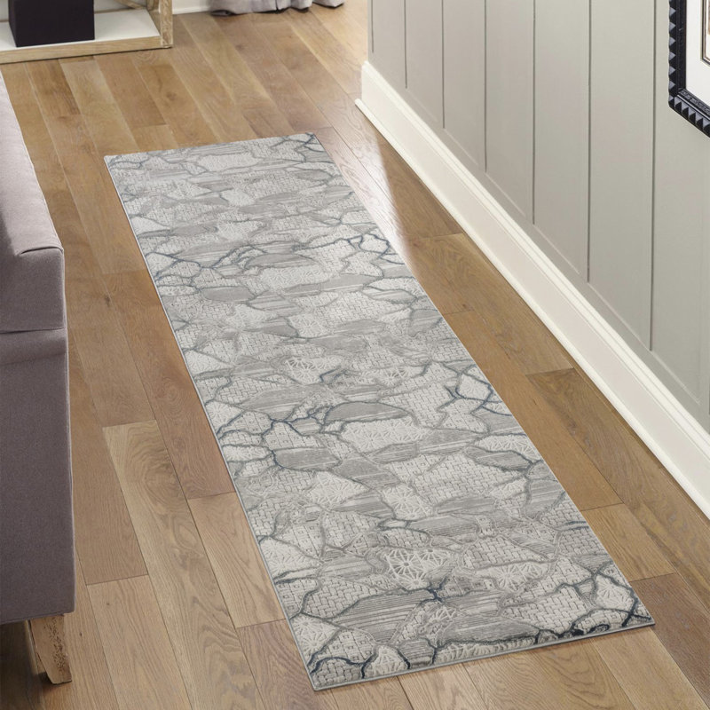 Gray Area Rug, Runner 2'7" x 9'10"