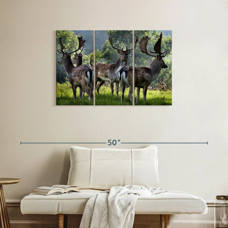 Brampt Deer Alliance, 24" H x 38" W