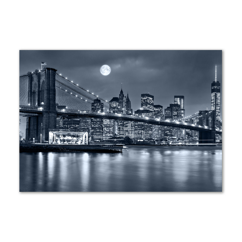 Manhattan New York 1 Piece Wrapped Canvas Wall Art