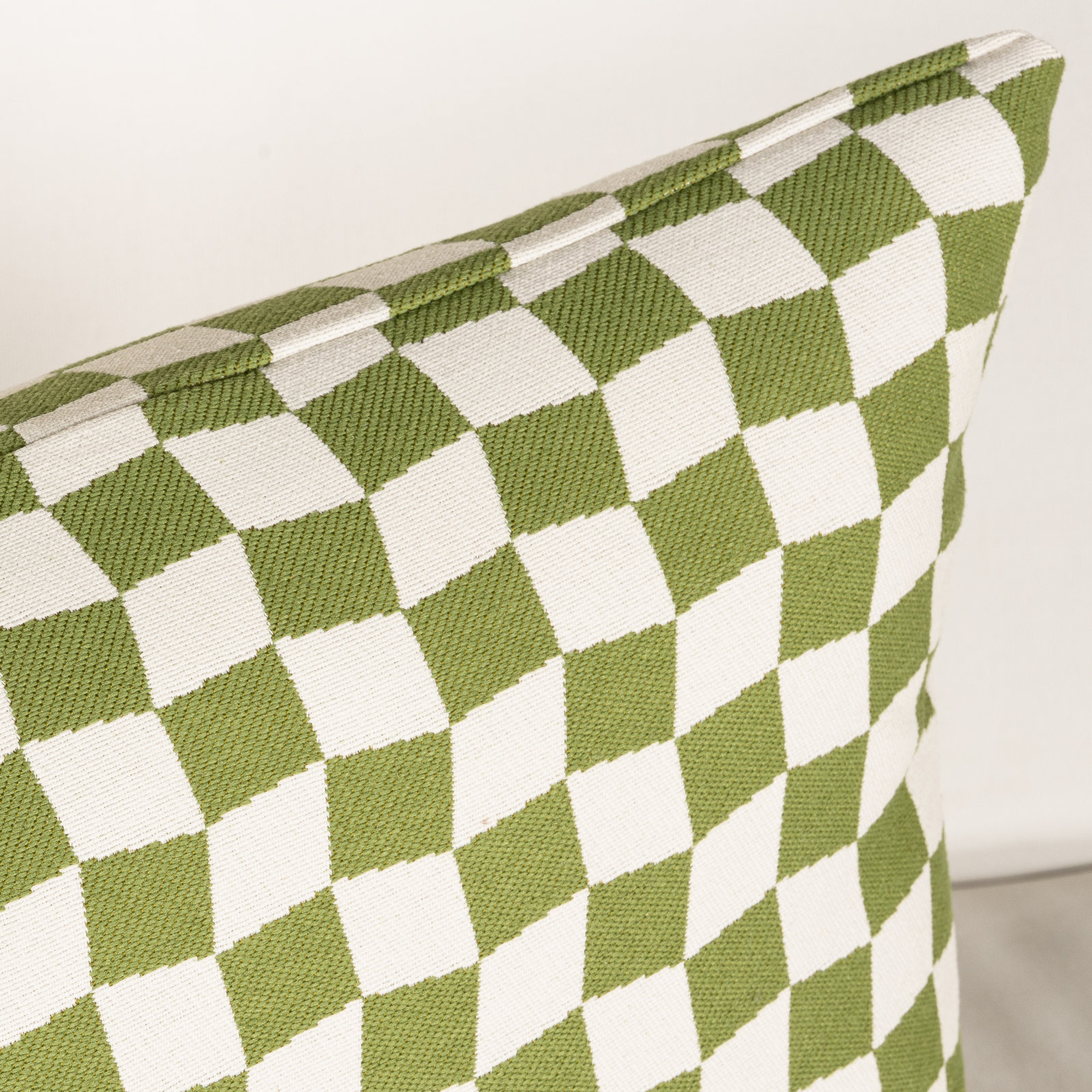 Terrace Accent Pillow, Feather, Green Geometric, Rectangular 12"H x 21"W