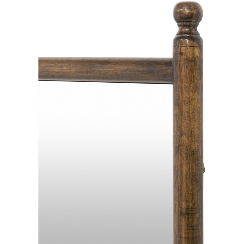 Daneeka Mirror, Dark Brown Wood