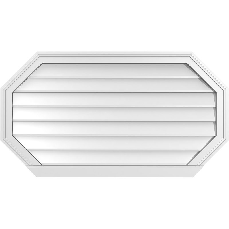 Évent horizontal gondole allongé en surface octogonal Signature, H 22 po x l 40 po x P 2 po