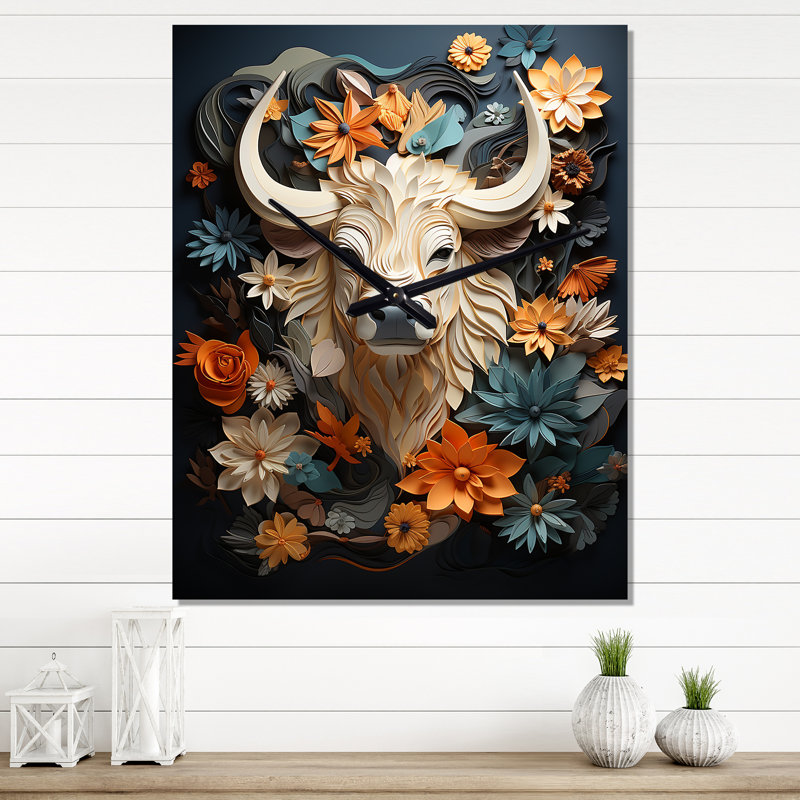 Horloge murale Carletto - Yaks, Moyen