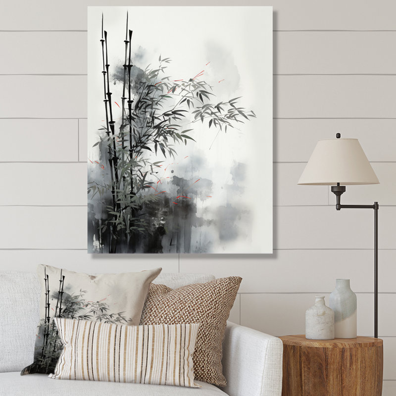 Isotta Asian Art Classics Sumi I - décoration murale asiatique, Toile tendue, H 20 po x l 12 po x P 1 po