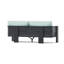 Ari 80In Sunbrella Outdoor Patio Sofa - Spa Blue-1534338849