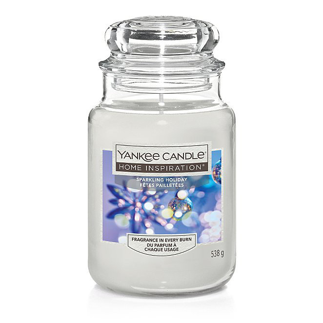 Sparkling Holiday Candle Jar