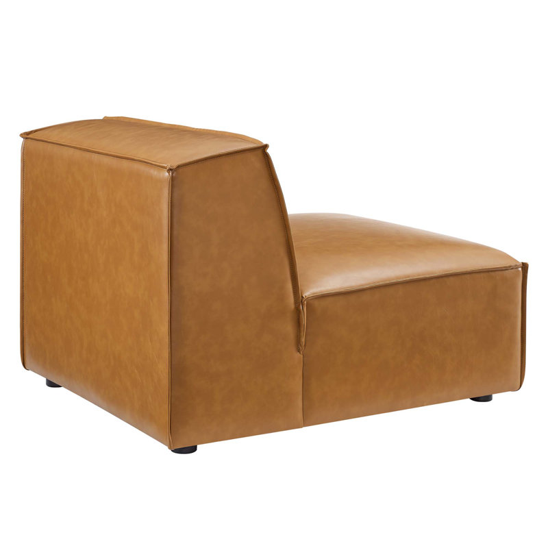 Fauteuil modulaire en cuir Crumbley Vegan