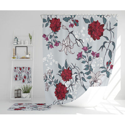 Nelrsa Polyester Shower Curtain Set