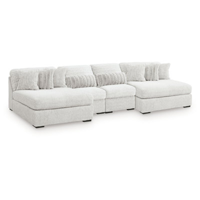 Canapé modulaire 4 pièces avec méridienne Cuddle
