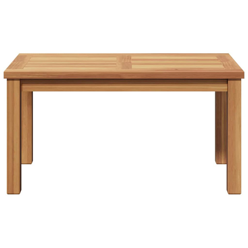 vidaXL Coffee Table Brown 27.56 x 15.75 x 14.17 in Solid Teak Wood, 14.17" H x 27.56" L x 15.75" W