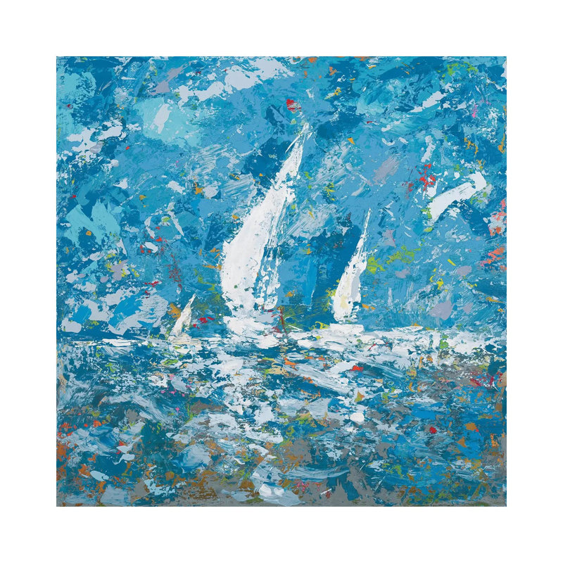 Sailing II by Kingsley - Wrapped Canvas Gallery-Wrapped Canvas Giclée, 45.72 cm H x 45.72 cm W