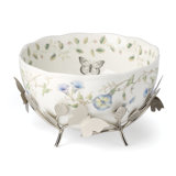 Butterfly Meadow 25th Anniversary Bowl with Stand