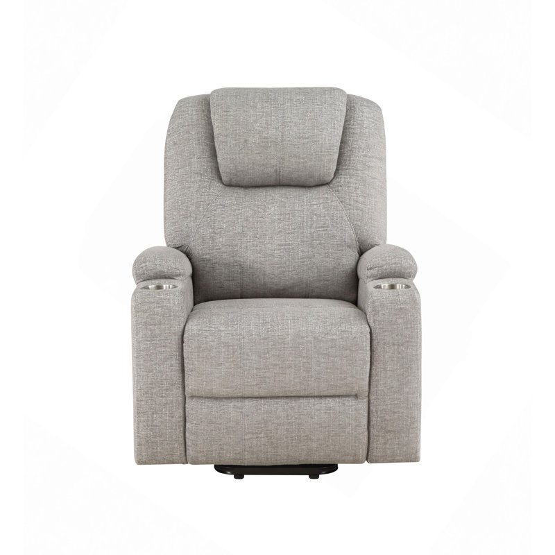 Fauteuil inclinable en chenille avec lève-personne électrique et massage