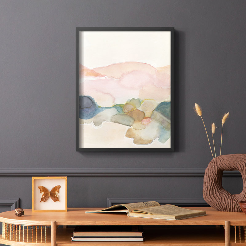 Desert Canyon II, reproduction encadrée - bois massif, Noir, H 28 po x l 22 po